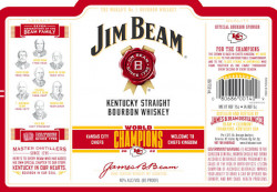 The Jim Beam Kansas City Chiefs World Champions Bottle Image