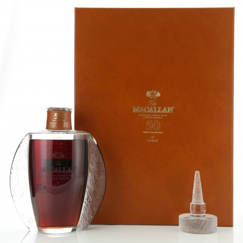 Macallan 50yr Lalique Six Pillars Collection
